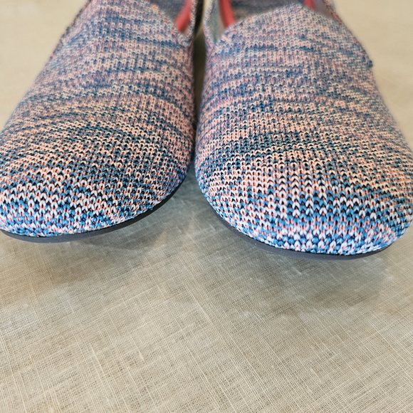 Rothy's The Flat In Turquoise Melange Round Toe Slip-On Flat Womens Shoes Sz 8 - Picture 7 of 14